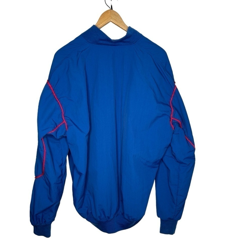 Vtg Starter X Texas Rangers Bomber Jacket Size XL Baseball 1990’s Blue - Picture 8 of 8